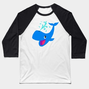 Happy whale! Baseball T-Shirt